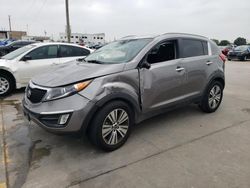 Salvage cars for sale at Grand Prairie, TX auction: 2015 KIA Sportage EX