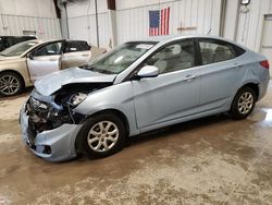 Salvage cars for sale at Franklin, WI auction: 2013 Hyundai Accent GLS