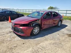Salvage cars for sale at Mcfarland, WI auction: 2019 Toyota Camry LE