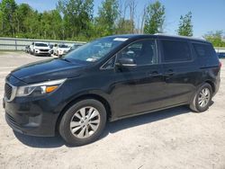 Salvage cars for sale from Copart Leroy, NY: 2015 KIA Sedona LX