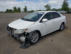 Salvage cars for sale from Copart Montreal Est, QC: 2009 Toyota Corolla Base