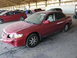 Honda salvage cars for sale: 2002 Honda Accord SE