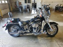 Salvage motorcycles for sale at Candia, NH auction: 2004 Harley-Davidson Flstci