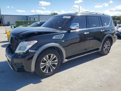 Salvage cars for sale at Orlando, FL auction: 2017 Nissan Armada SV