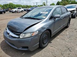 Salvage cars for sale from Copart Hillsborough, NJ: 2010 Honda Civic LX