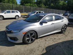 Salvage cars for sale at Waldorf, MD auction: 2018 Honda Civic Touring