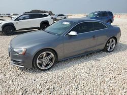 Salvage cars for sale at New Braunfels, TX auction: 2014 Audi S5 Premium Plus