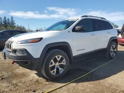 Salvage cars for sale from Copart Bowmanville, ON: 2016 Jeep Cherokee Trailhawk