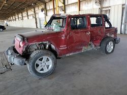 Salvage cars for sale at Phoenix, AZ auction: 2012 Jeep Wrangler Unlimited Sport