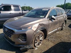 Salvage cars for sale at East Granby, CT auction: 2020 Hyundai Santa FE SEL