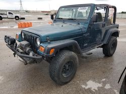 Salvage cars for sale at Houston, TX auction: 1998 Jeep Wrangler / TJ Sport
