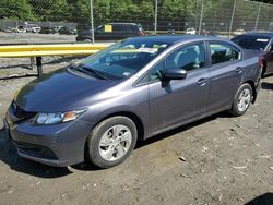 Salvage cars for sale at Waldorf, MD auction: 2014 Honda Civic LX