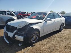 Salvage cars for sale at Elgin, IL auction: 2014 Mercedes-Benz C 300 4matic