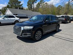 Salvage cars for sale at North Billerica, MA auction: 2017 Audi Q7 Premium Plus