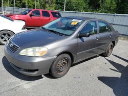 Salvage cars for sale from Copart Savannah, GA: 2006 Toyota Corolla CE