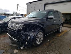 Salvage cars for sale at Chicago Heights, IL auction: 2019 Ford Expedition Platinum