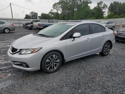 Salvage cars for sale at Gastonia, NC auction: 2013 Honda Civic EXL