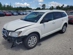 Salvage cars for sale at Sikeston, MO auction: 2018 Dodge Journey SE