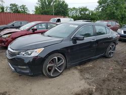 Salvage cars for sale at Baltimore, MD auction: 2016 Honda Accord Sport
