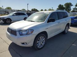 Toyota Highlander salvage cars for sale: 2009 Toyota Highlander Hybrid Limited