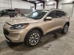 Salvage cars for sale at Avon, MN auction: 2020 Ford Escape Titanium