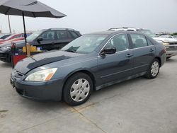 Salvage cars for sale at Grand Prairie, TX auction: 2004 Honda Accord LX