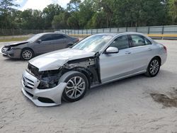 Salvage cars for sale at Fort Pierce, FL auction: 2015 Mercedes-Benz C300