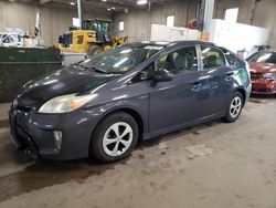 Salvage cars for sale from Copart Blaine, MN: 2012 Toyota Prius