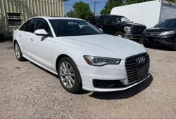 Salvage cars for sale at Grand Prairie, TX auction: 2016 Audi A6 Premium Plus