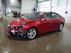 Salvage cars for sale from Copart Ham Lake, MN: 2012 Chevrolet Cruze LTZ