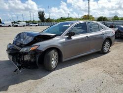 Salvage cars for sale from Copart Miami, FL: 2018 Toyota Camry L