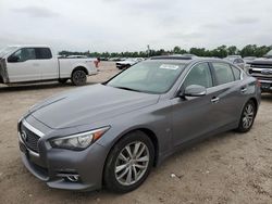Salvage cars for sale at Houston, TX auction: 2014 Infiniti Q50 Base