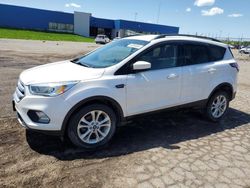 Salvage cars for sale from Copart Woodhaven, MI: 2017 Ford Escape SE
