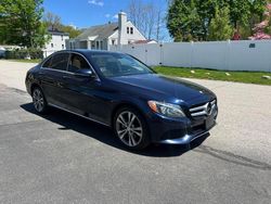 Salvage cars for sale at North Billerica, MA auction: 2017 Mercedes-Benz C 300 4matic