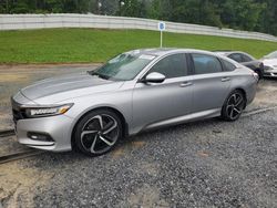 Salvage cars for sale at Gastonia, NC auction: 2018 Honda Accord Sport