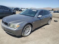 Salvage cars for sale at North Las Vegas, NV auction: 2004 BMW 745 LI