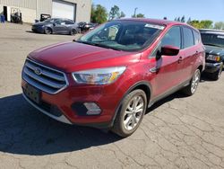 Salvage cars for sale at Woodburn, OR auction: 2017 Ford Escape SE