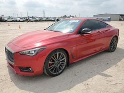Salvage cars for sale at Houston, TX auction: 2017 Infiniti Q60 RED Sport 400