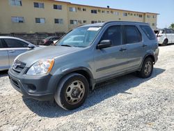 Salvage cars for sale from Copart Opa Locka, FL: 2005 Honda CR-V LX