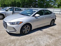 Salvage cars for sale at North Billerica, MA auction: 2017 Hyundai Elantra SE