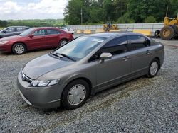 Salvage cars for sale at Concord, NC auction: 2007 Honda Civic Hybrid