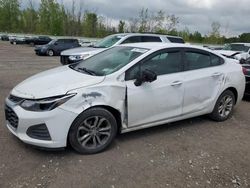 Salvage cars for sale at Leroy, NY auction: 2019 Chevrolet Cruze LT