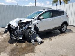 Vehiculos salvage en venta de Copart Riverview, FL: 2018 Ford Escape Titanium