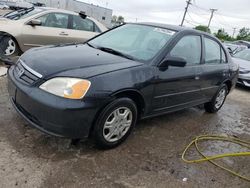 Salvage cars for sale from Copart Chicago Heights, IL: 2002 Honda Civic LX