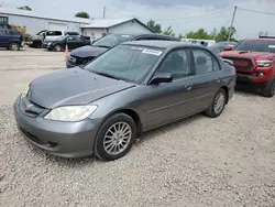 Salvage cars for sale from Copart Pekin, IL: 2005 Honda Civic LX