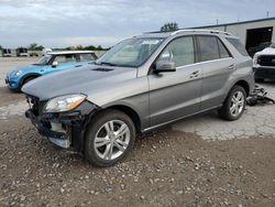 Salvage cars for sale at Kansas City, KS auction: 2012 Mercedes-Benz ML 350 4matic