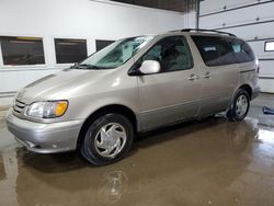 Salvage cars for sale from Copart Blaine, MN: 2002 Toyota Sienna LE