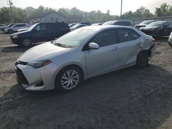 Salvage cars for sale at York Haven, PA auction: 2017 Toyota Corolla L