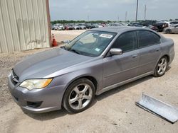 Salvage cars for sale at Temple, TX auction: 2009 Subaru Legacy 2.5I
