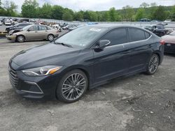 Salvage cars for sale from Copart Grantville, PA: 2018 Hyundai Elantra Sport
